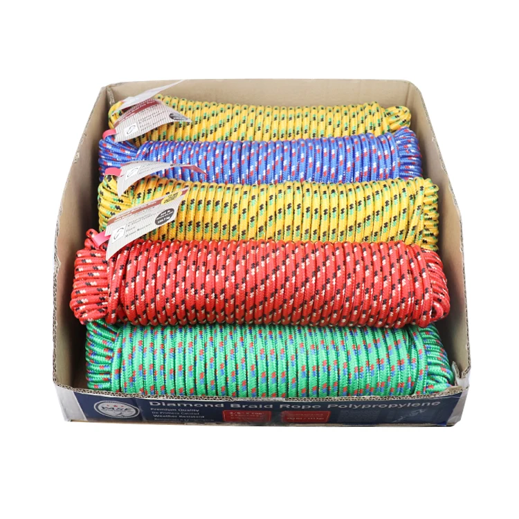 Braided PP rope 3/8In x100ft 10mm multifunction PP rope
