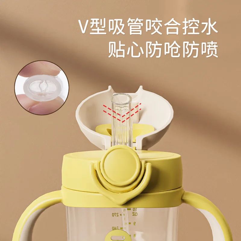 Детская чашка на присоске с ручкой для питья более 6 месяцев защита от удушья утечки капель детская вода
