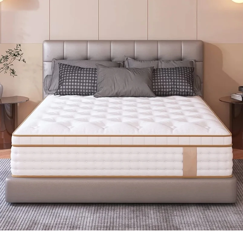 Bedroom furniture matelas dream sleep bed rolling mattress 12 inch gel memory foam pocket spring polyurethane foam mattress