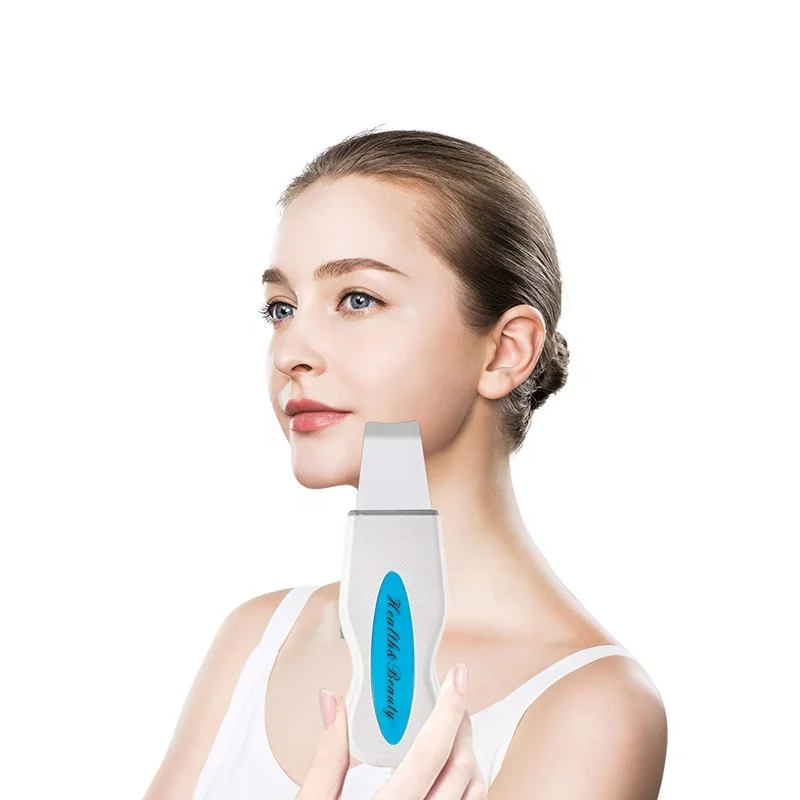 Professional 2023 facial dead skin peeling sonic cleaning ultrasonic skin scrubber blackhead remover face spatula