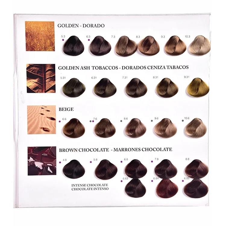 Мороженое цвет волос диаграмма книга swatch волосы