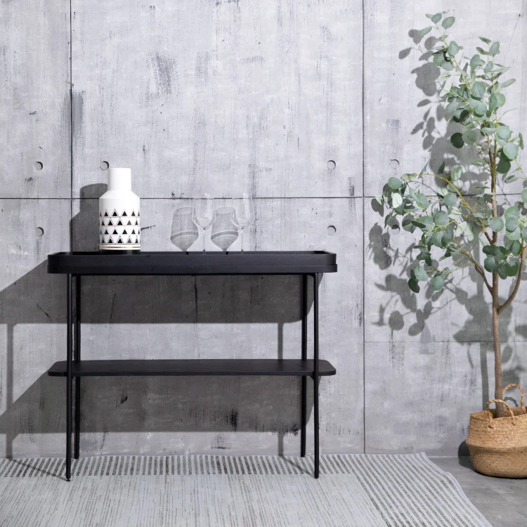 High Quality Contemporary Living Room Furniture Console Table Modern Black Console Table