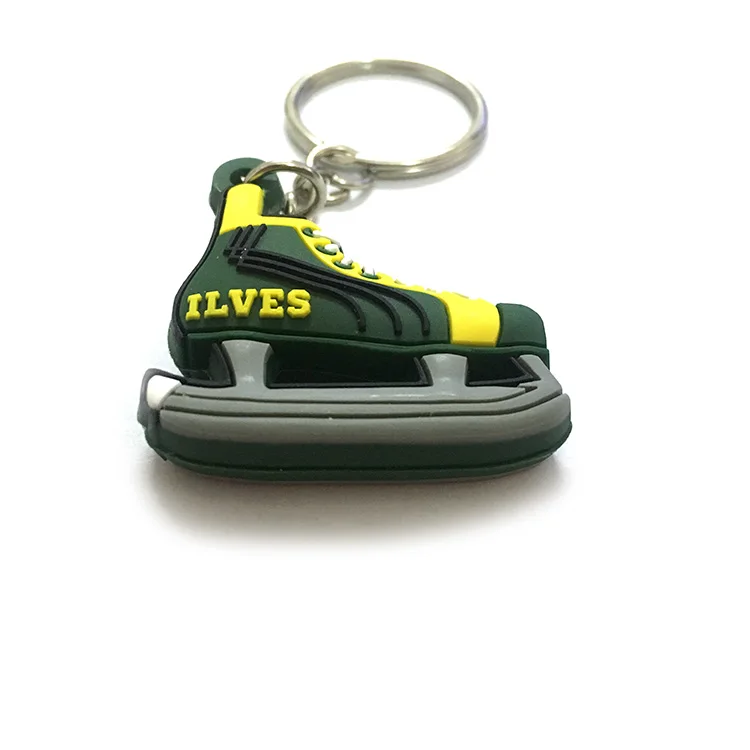 Wholesale shoes mold keychain PVC 3D mini basketball shoes car keychain backpack charm trainer Keychain