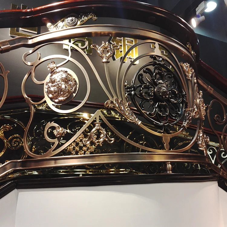 Современный дизайн круглые балюстрады наружные медные лестничные перила из стали и нержавеющей для балкона от