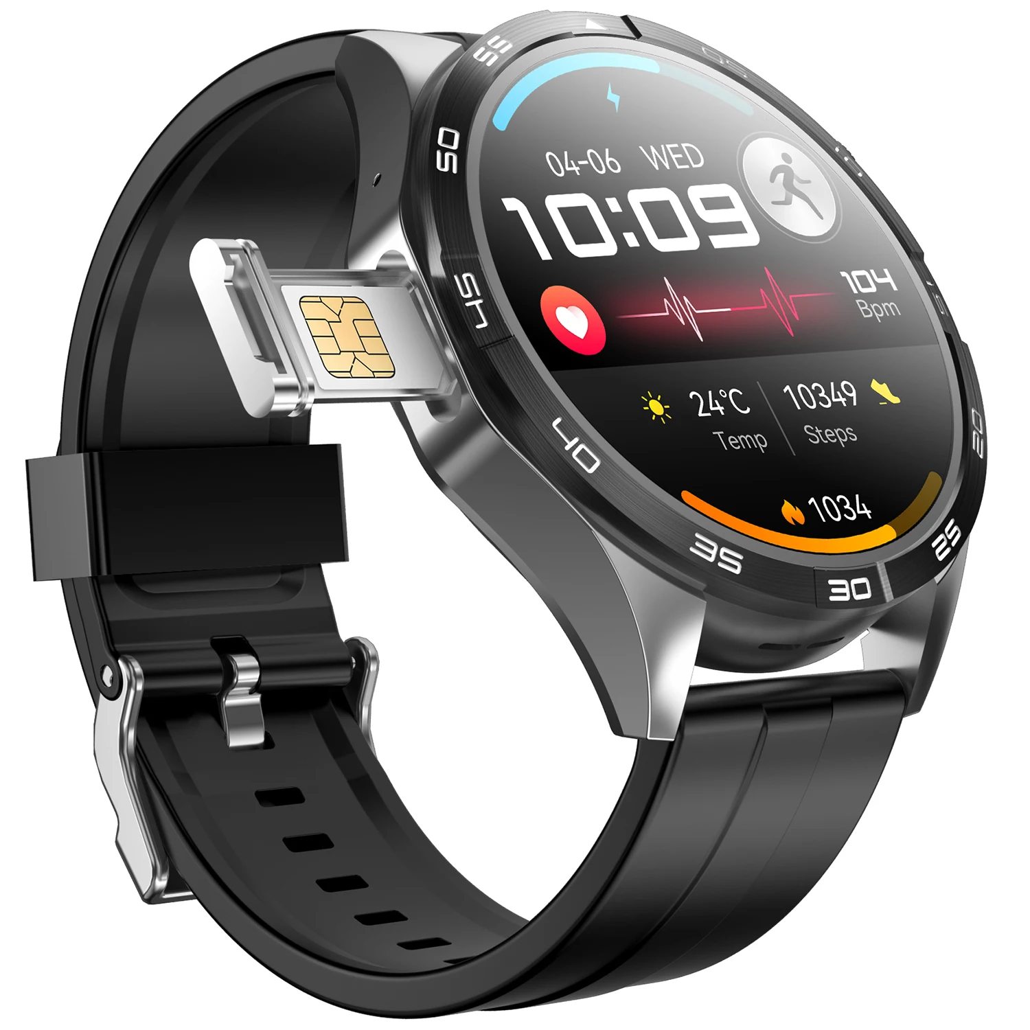 VALDUS GPS AMOLED 750mAh Supports Alipay Recording Function Smartwatch 4G Android Phone 200W Camera VG52 PRO Smart Watch