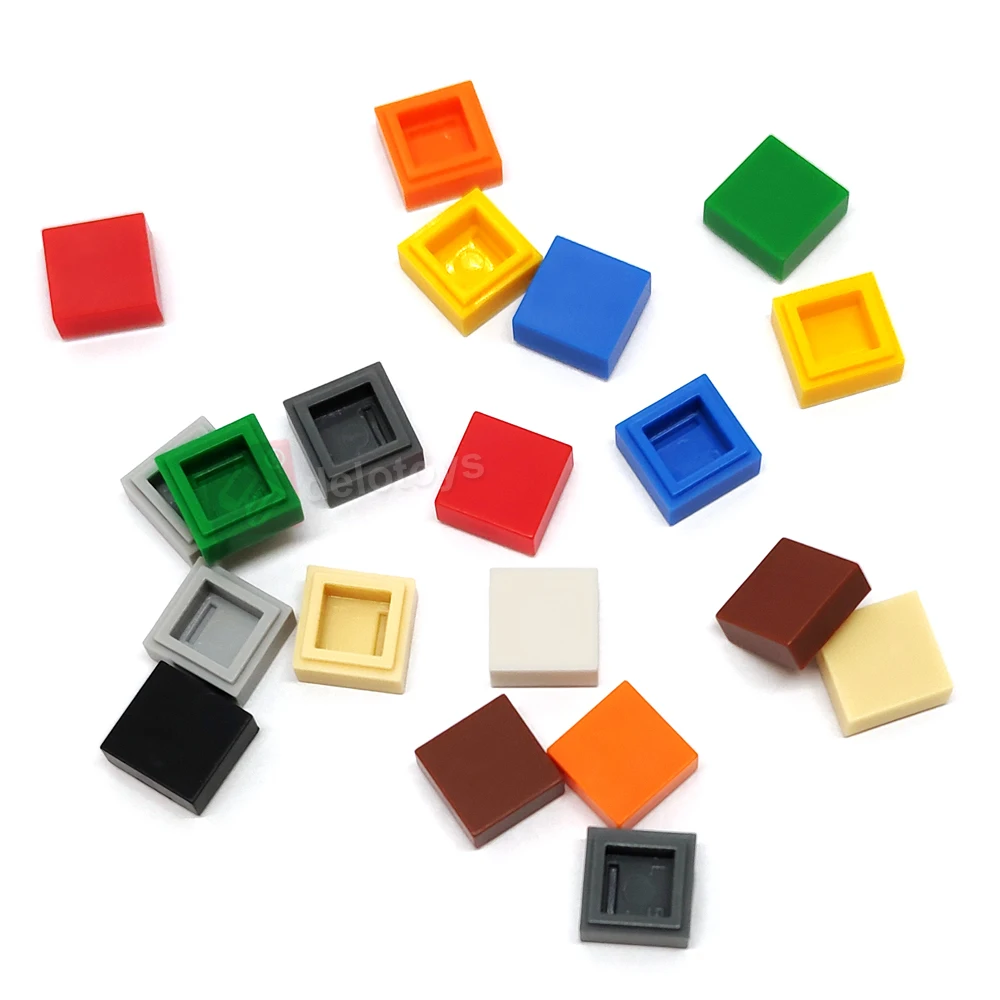 DELO TOYS  ( 24 COLORS ) Plastic building blocks bricks 1*1 Tile 1 x 1   (NO.3070)