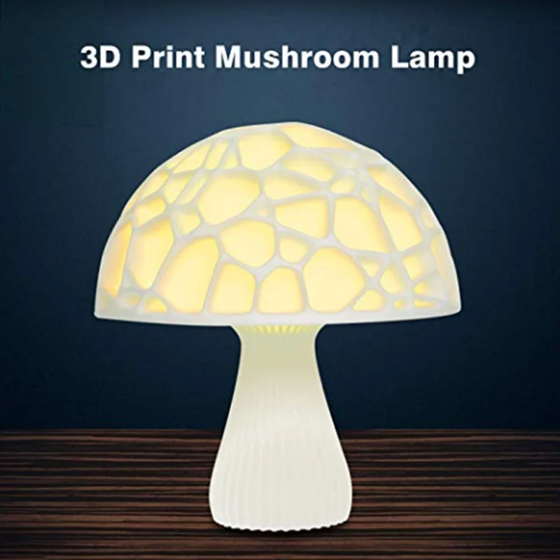 Lonvis Novelty Night Light EU Plug Induction Dream Cool Mushroom Fungus Production Touch Pink Small Mushroom Lamp Rechargeable