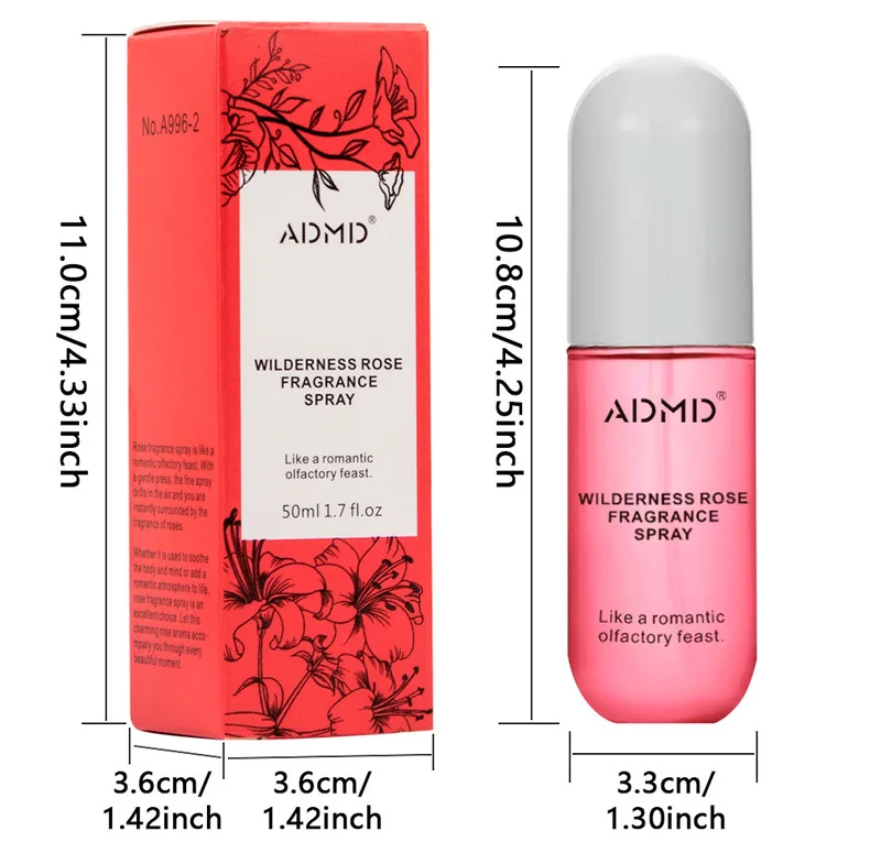 Natural Coconut & Vanilla Deodorant Spray For Men And Women Body Hair Fragrance Perfume Spray