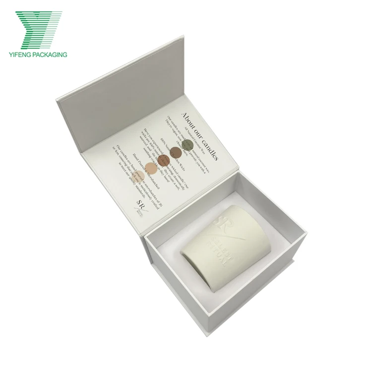 Manufacturer Factory Price Wholesale Custom Printing Recyclable Paper Box Packaging Luxury Gift Romantic Candle Box
