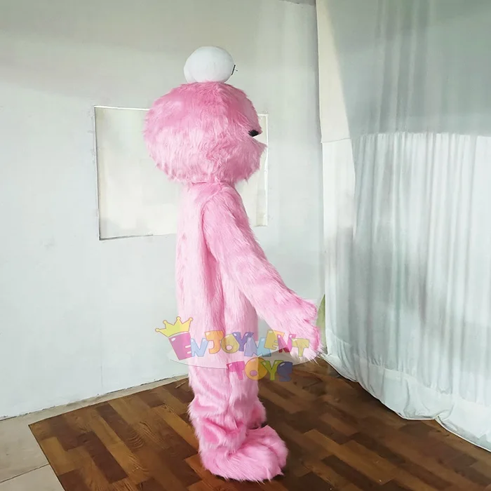 Customized Cute Cartoon Pink Elmo Mascot Costume Adult Character Activity Party Play Plush Mascot Costume for Sale