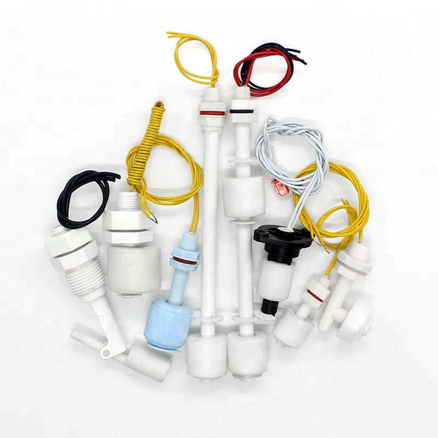 Пластиковый вертикальный поплавковый выключатель уровня с полипропиленовым покрытием