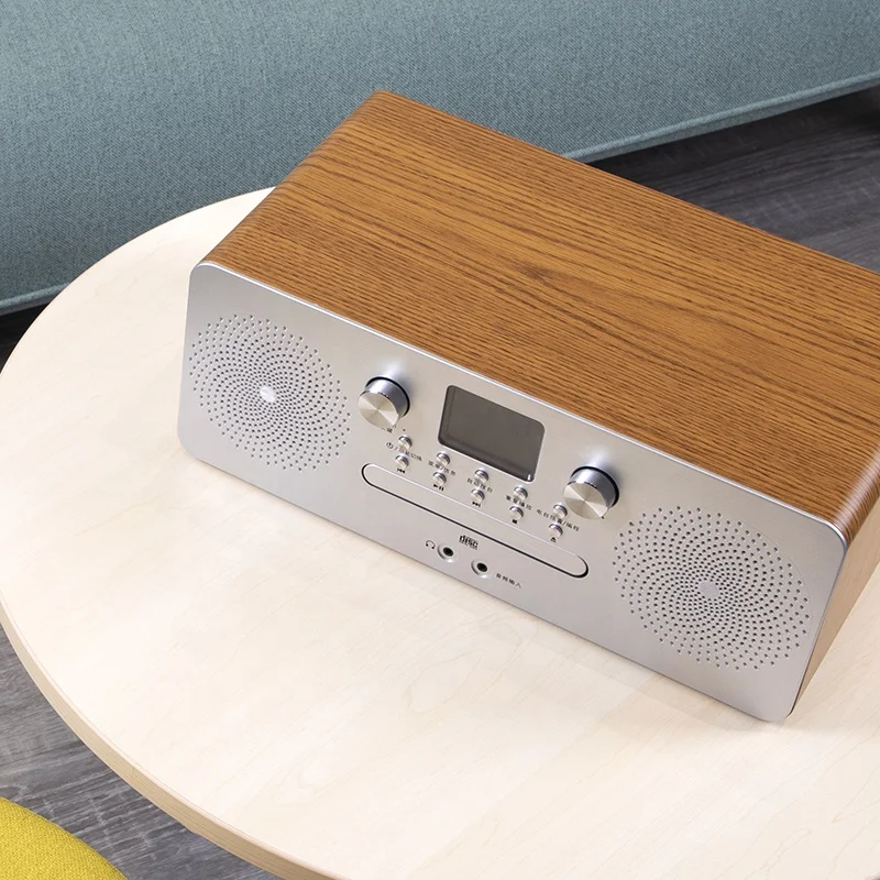 Trettitre Full-Range Wooden Desktop Speaker  Boombox Trade Mini Music Speakers Box Of Sound Boombox