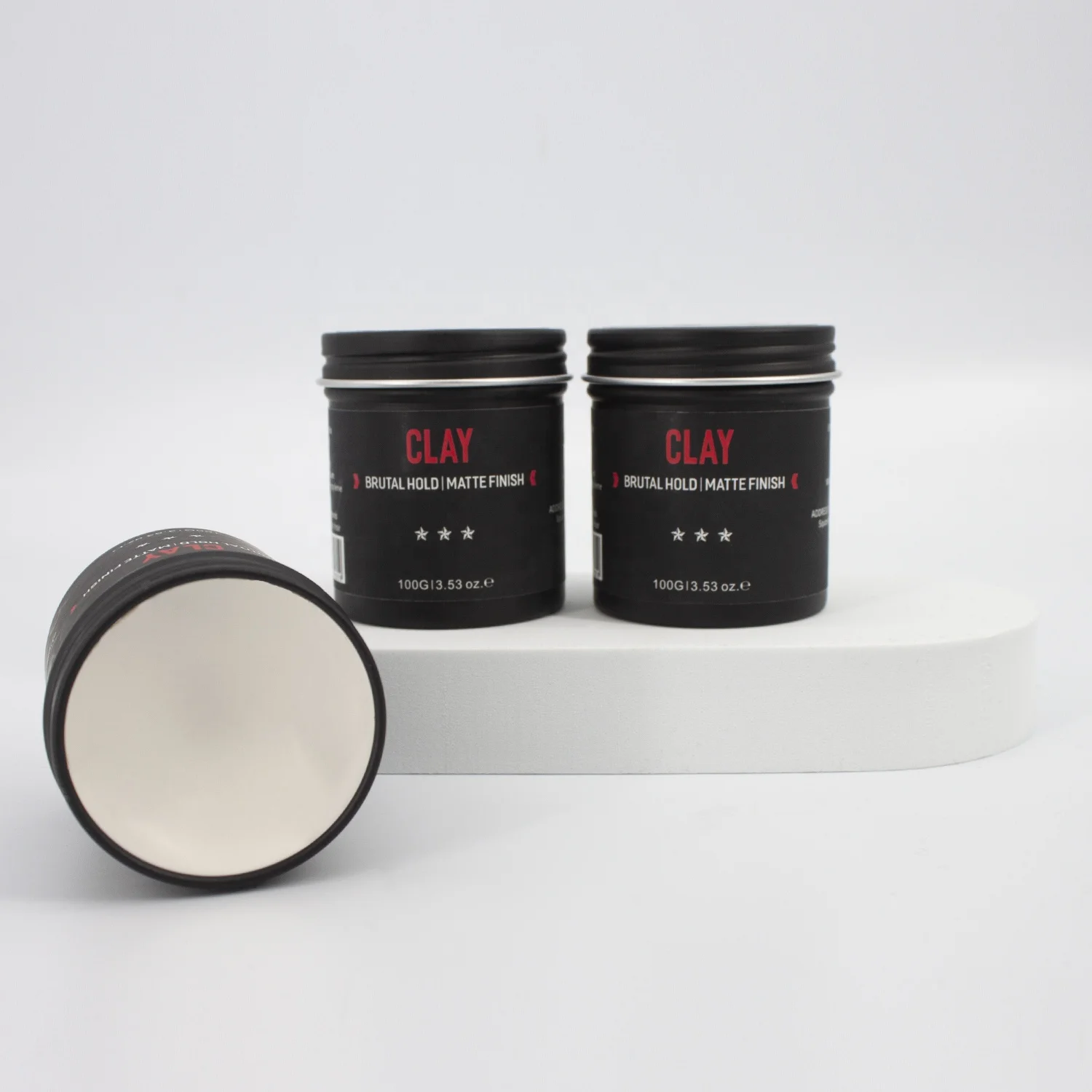 Strong Hold Hair Pomade For Men Medium Shine Water Based Wax Like Flake Free Hair Gel Easy To Wash Out All Day Hold