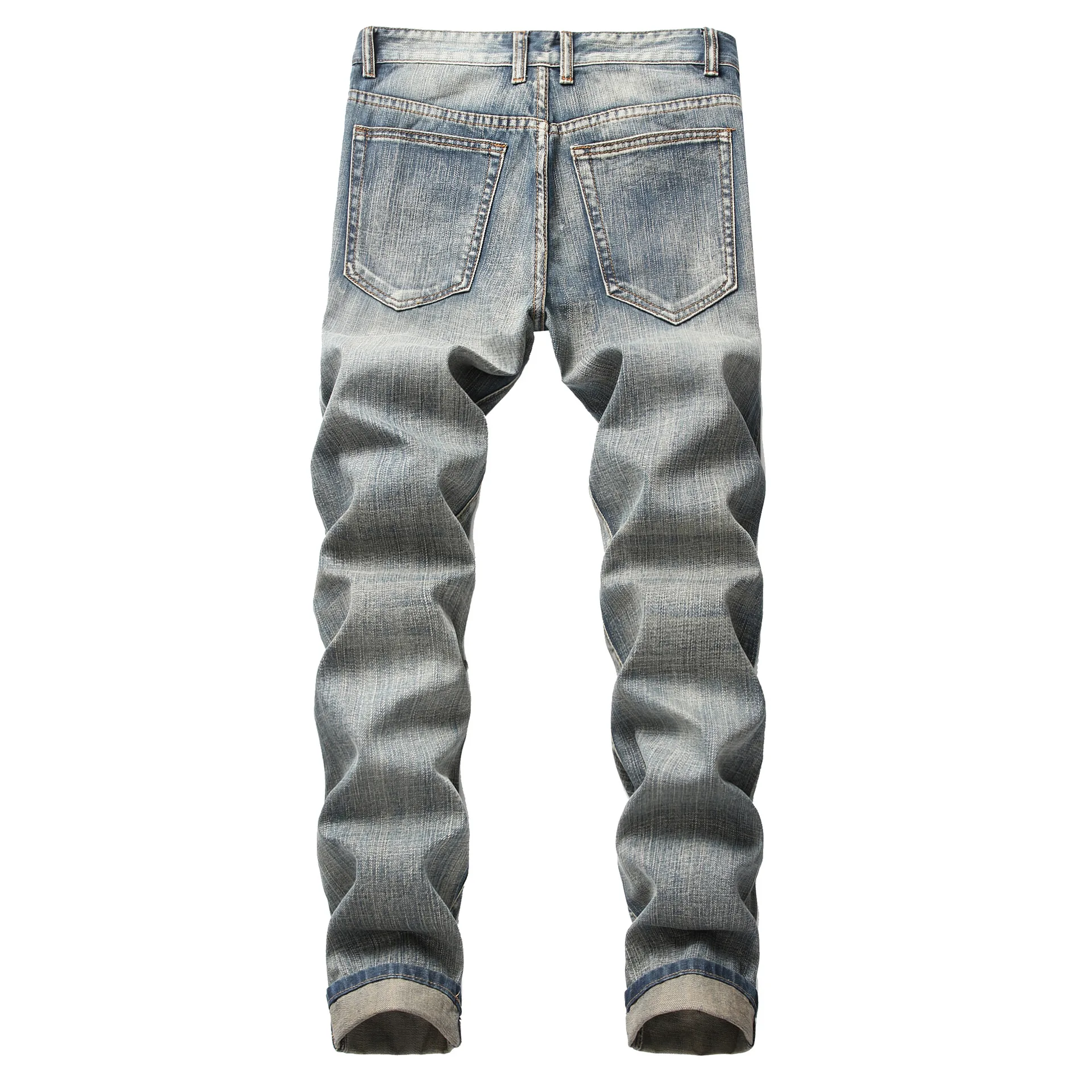 Wholesale Damage With Hole Ripped Trousers Skinny Hole Ripped Jeans Men