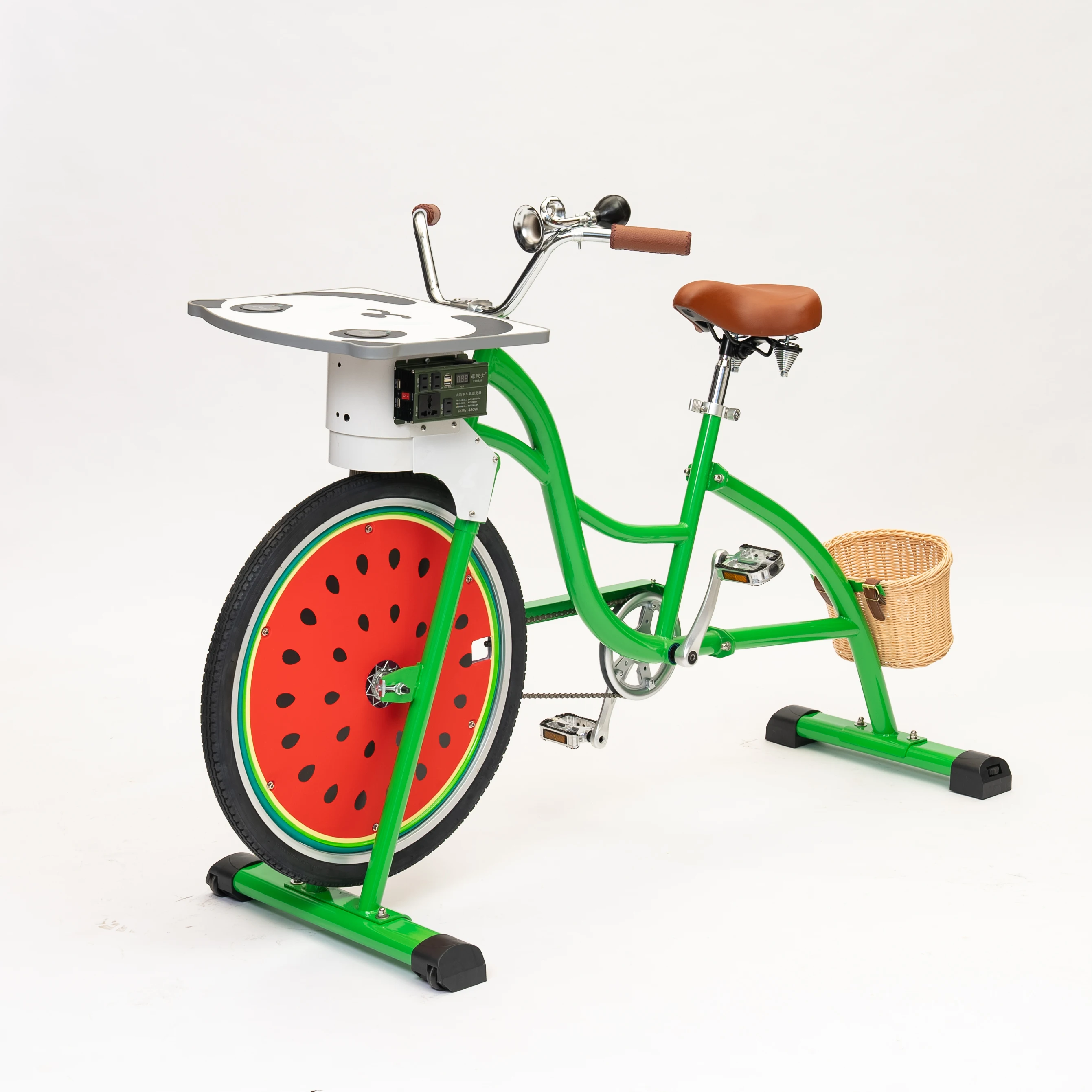 EXI City Bike Power Chopper Outdoor Sports Entertainment Machine with Mobile Phone Charging & Smoothie Selling Bike