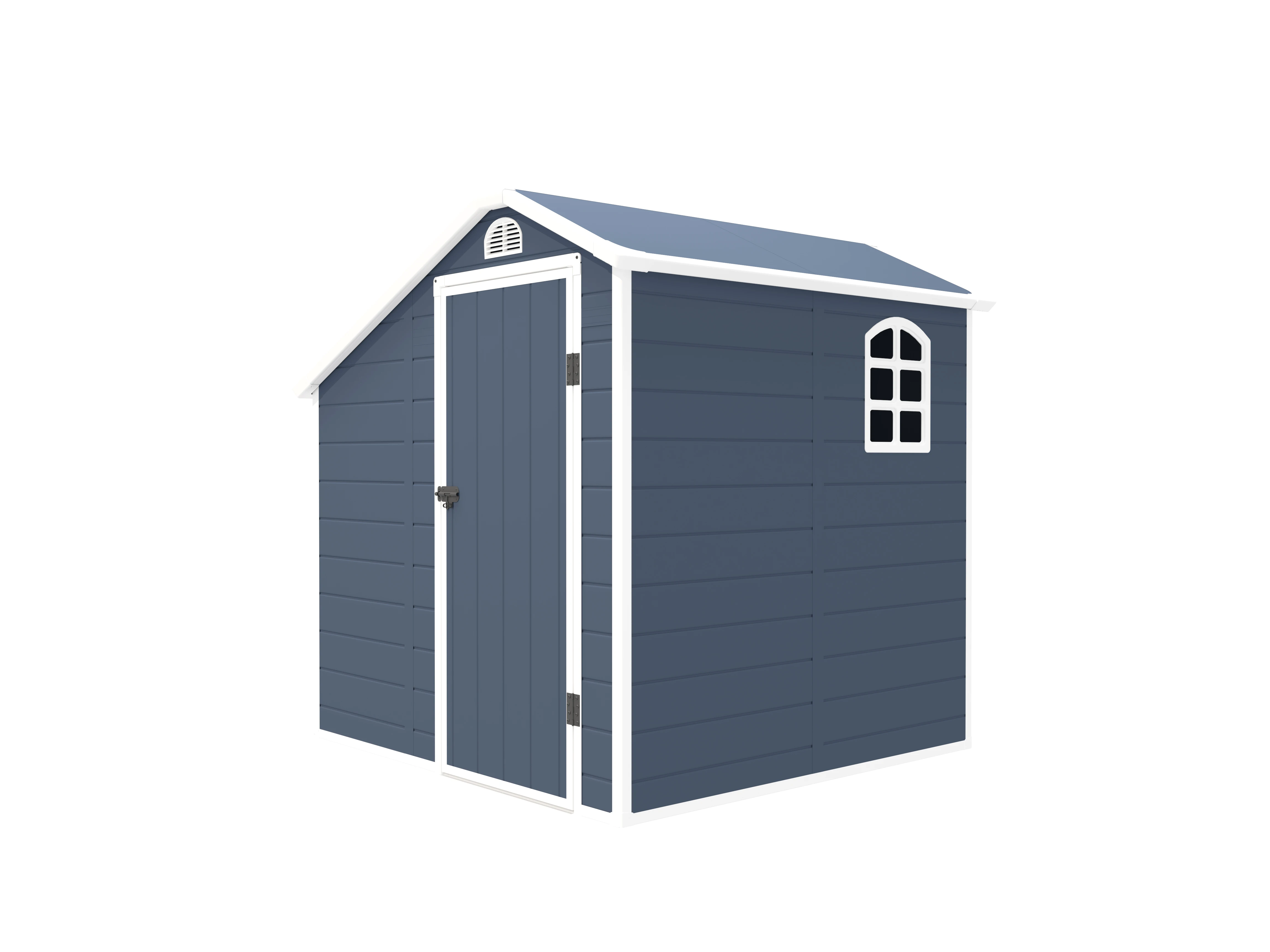 2 in 1 design plastic shed with extra room for wood storage outdoor storage