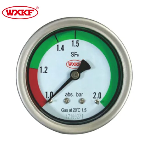 China 60mm Super durable high precision curved tube  KM SF6  gas density meter