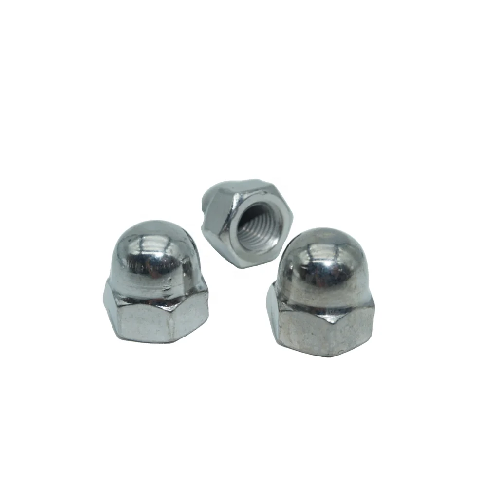 Customized Dome Cap Nut Insert Square Cage Lock Heavy Coupling Hex Nuts Stainless Steel Weld Hex Flange Nut