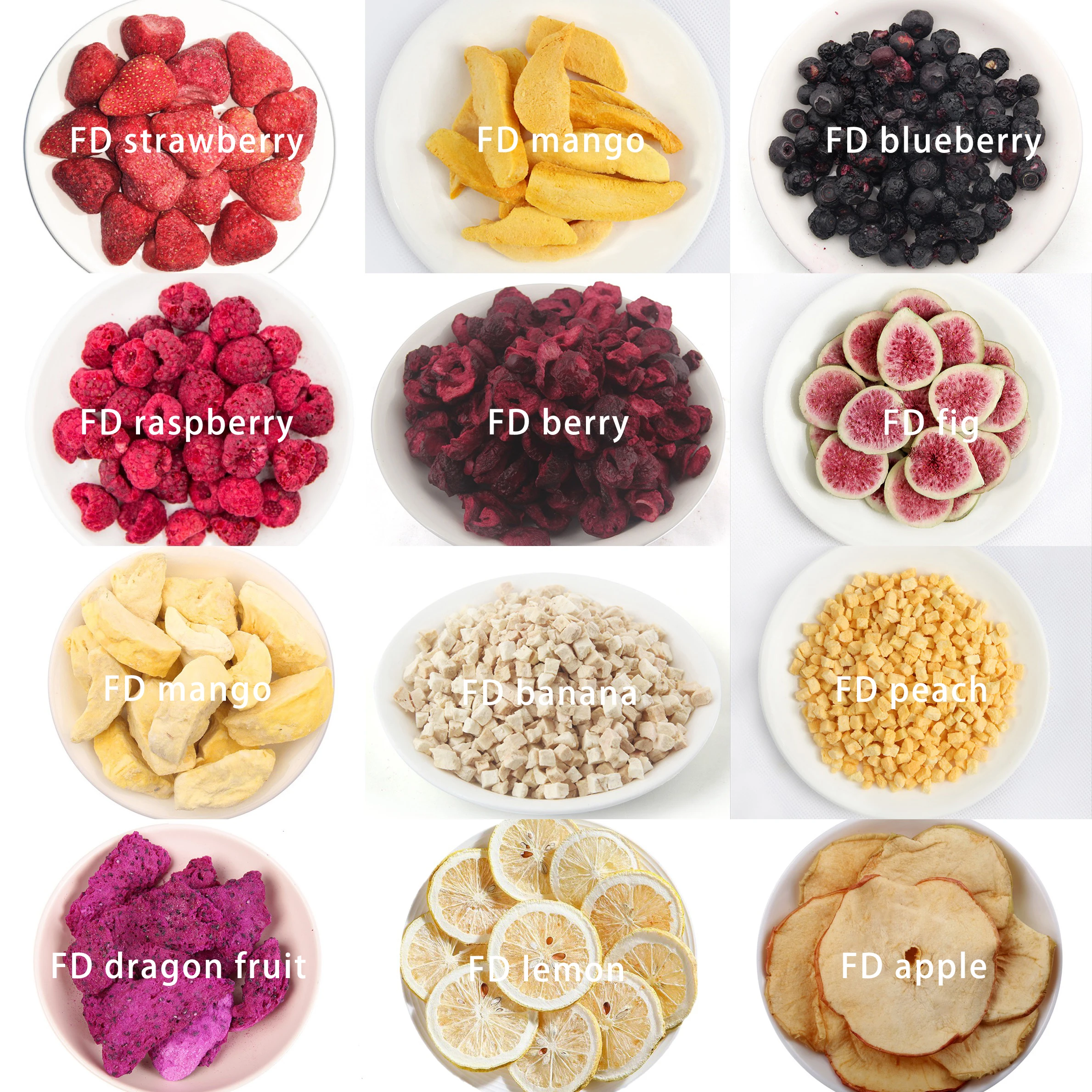 Crispy Dried Blackberry Whole Freeze Dried Blackberries Fruits