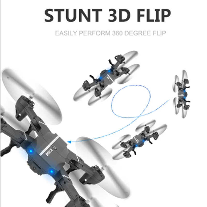 Factory 8807W Mini Folding Quadcopter 480P Real time Transmission One key return Mini HD Kit Camera Wifi Drone