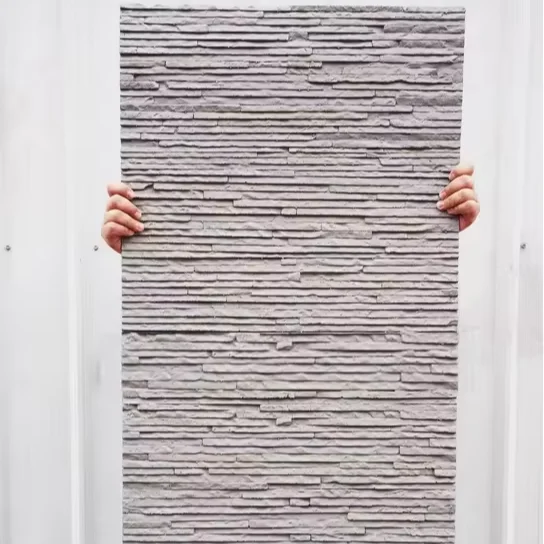 Exterior Lightweight Wall Panels Slim Slate Flexible Paper Thin Stone Veneer Tile flexible tile for outdoor