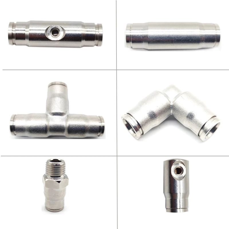 High pressure 3/8' Brass slip lock connector quick connecting connector for high pressure mist cooling system