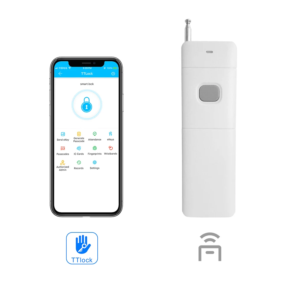 Factory wholesale hot sell waterproof ttlock metal door smart fingerprint key lock