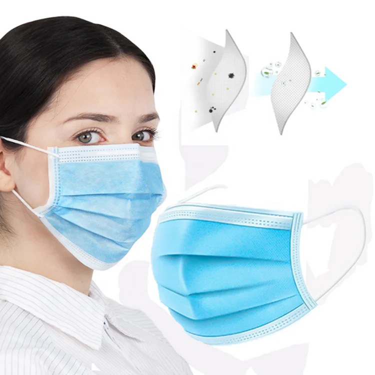Medical 3-ply Disposable Face Manufacturer Buy 3ply Masque Chirurgical Tissu Masker Iir En Type Facemask Tie On Surgical Mask