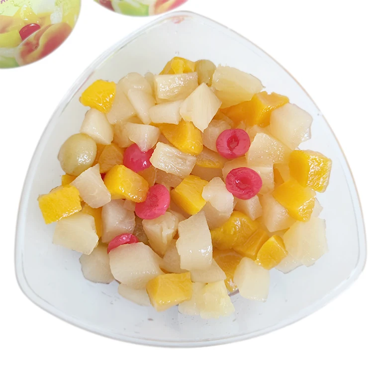 
Best Price Canned Mixed Fruit Cocktail In Juice With Peach Pear Pineapple Grape Cherry 