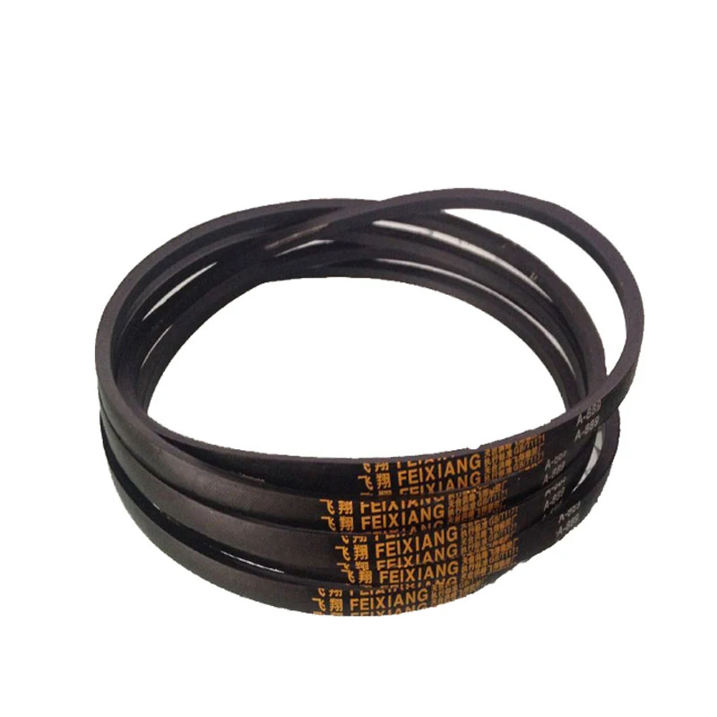 Chnia Wholesale Industrial Black Ribbed Wrapped Flat Rubber Material Three V belt