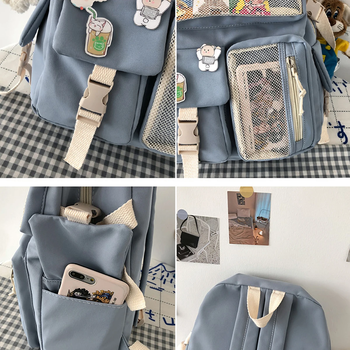 High Quality Custom LOGO Girls Large Capacity Cute Backpack For Teenagers Kids Book Bag Leisure 17 Inches School Backpack