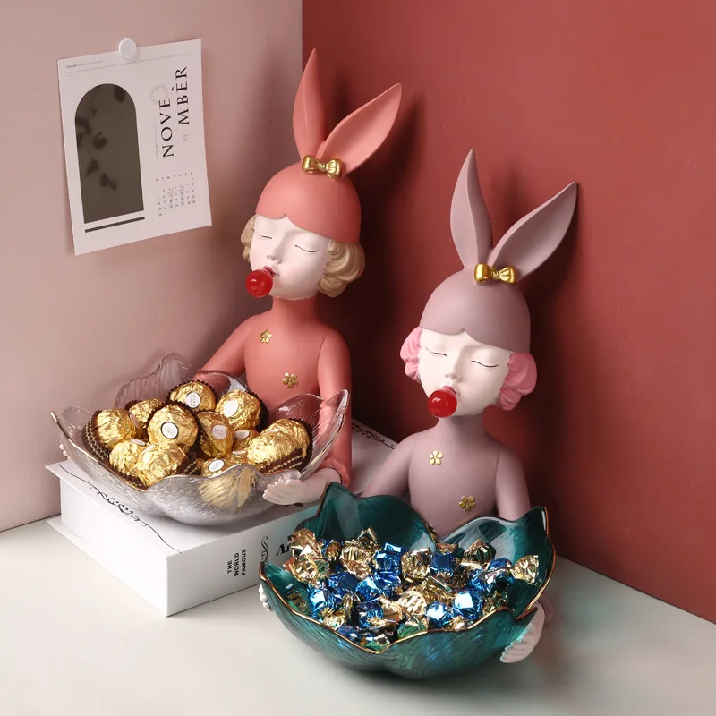 Роскошные детали для хранения в скандинавском стиле для девочек, креативный поднос для гостиной, журнального столика, домашнее ремесло из ПВХ