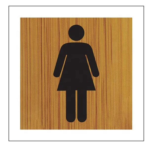 Wholesale customers customized acrylic bathroom warning hint door sign