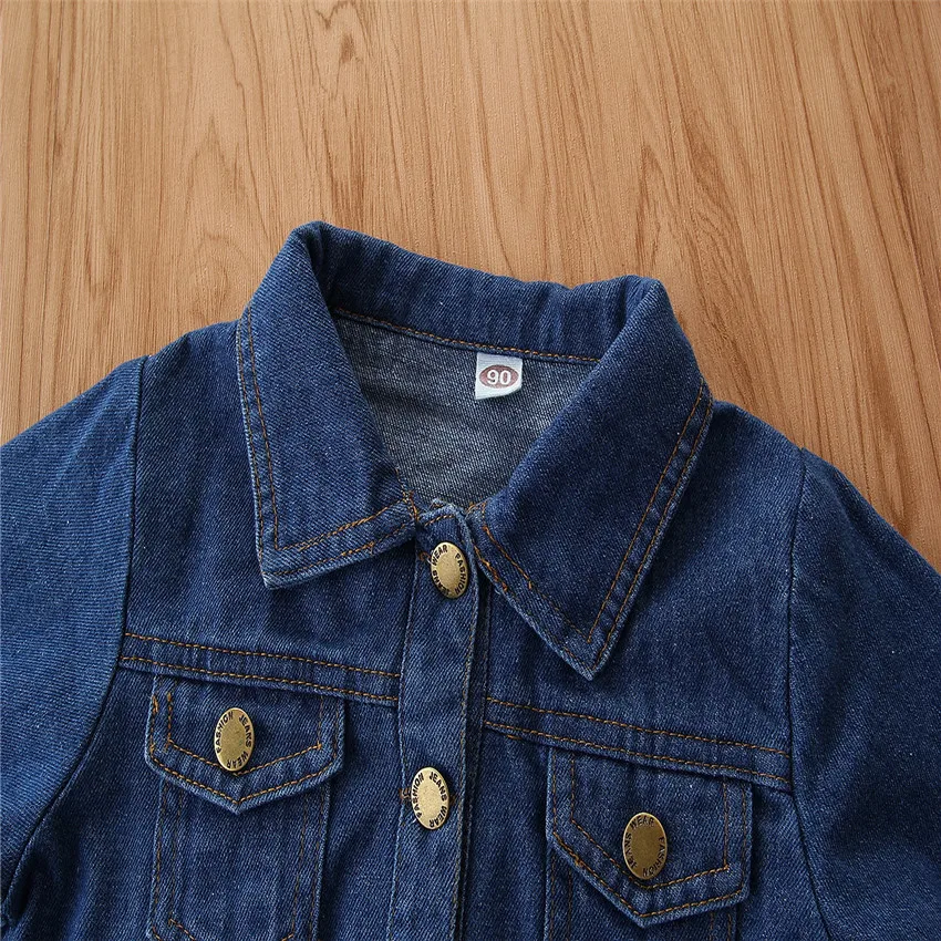 2020 Fashion Spring Denim Jacket Long Sleeve Boys Outwear Children Clothing Kids Baby Girls Denimn Jackets
