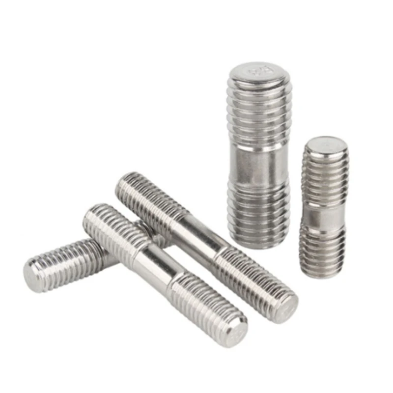 Factory customized double-head screw bolt M3M4M5M6M8M10M12 stainless steel threaded bolt at both ends