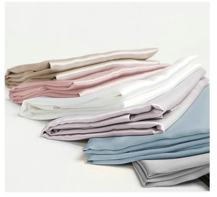 
100% mulberry silk plain dyed fitted sheet 
