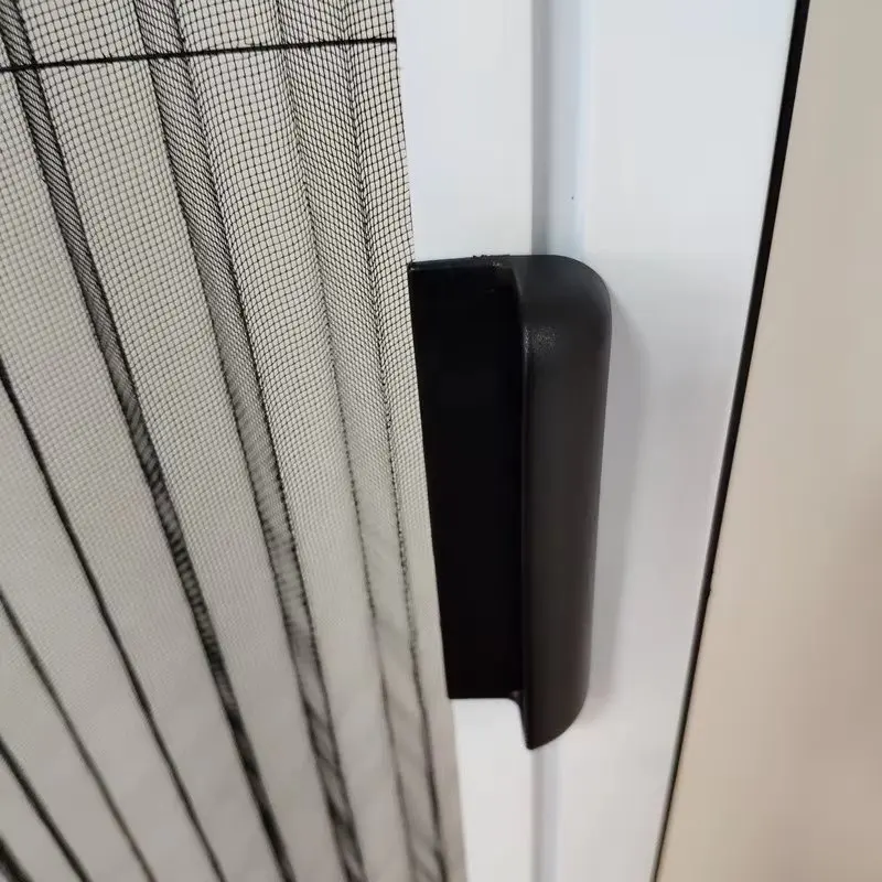 Low Price Easy Retractable Install Aluminium Frame Net Trackless Sliding Folding Anti Mosquito Fly Bug Door Screen Net Mesh