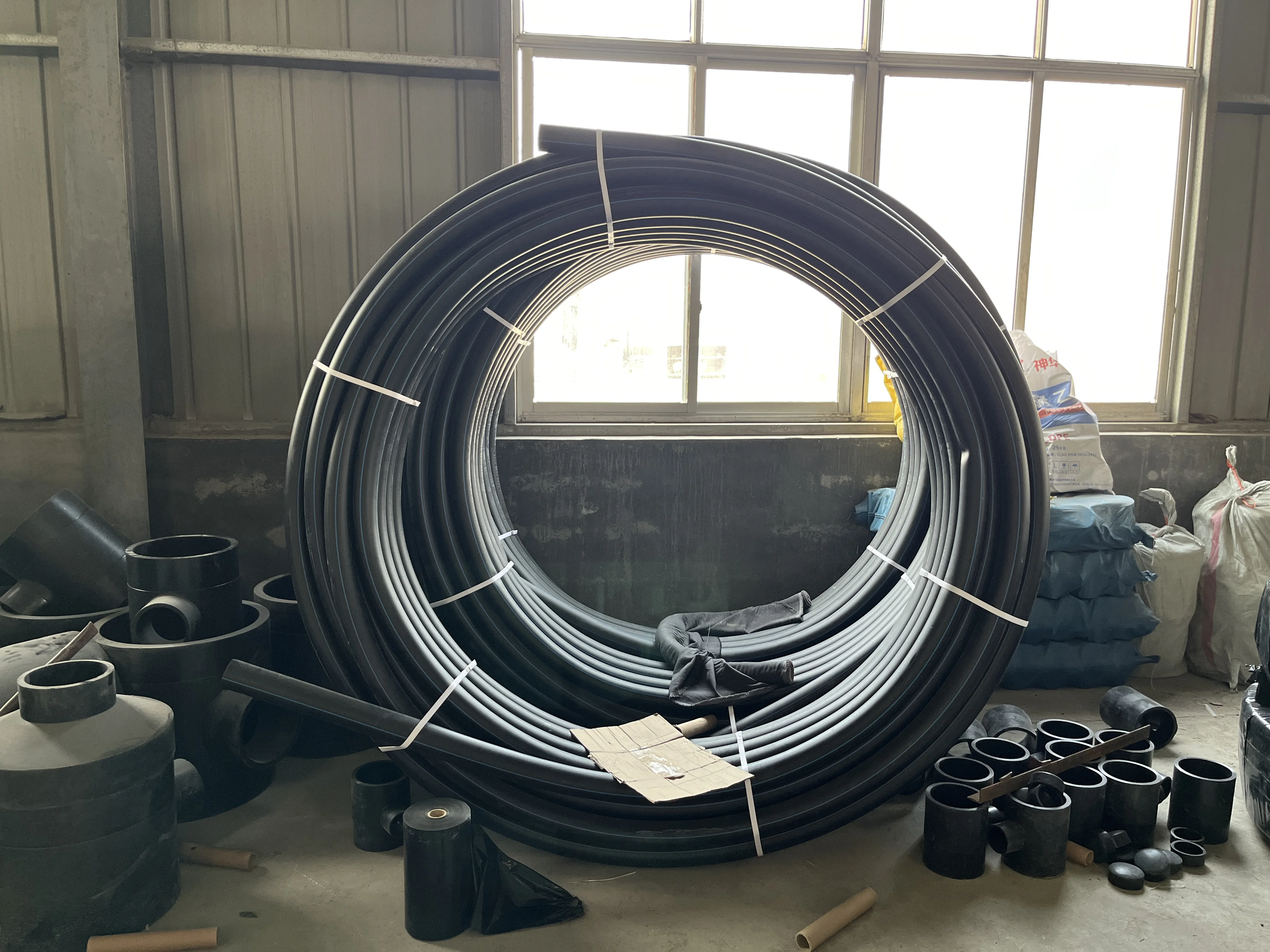 6mm, 12mm, 32mm, 63mm, 1200mm HDPE coil pipe polyethylene pipe for irrigation/ water supply