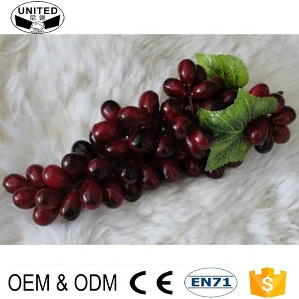 wholesale lifelike cheap Artificial Faux Plastic Grapes for Home Decor