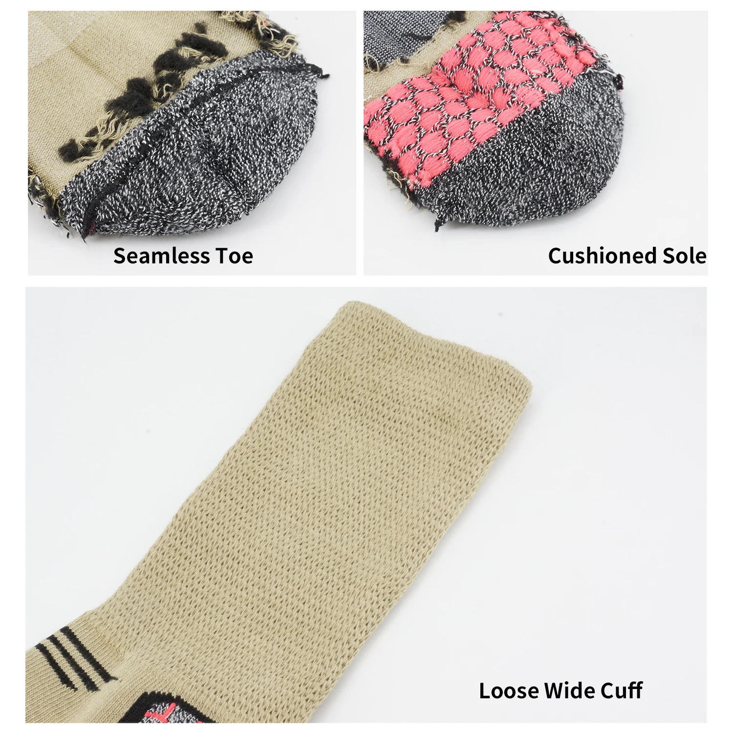 OEM Professional Manufacturer Quickly Dry 100% Cotton Bamboo Sport Breathable Mesh Curative Diabetic Socks for Men and Women