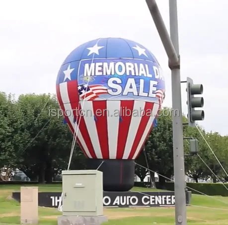 New Design Hot Air Advertising Inflatable Balloon Giant Roof Top Inflatable Balloon for Sale