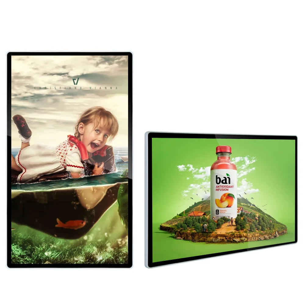 32 inch lcd ultra thin android digital signage player petrol station digital signage display