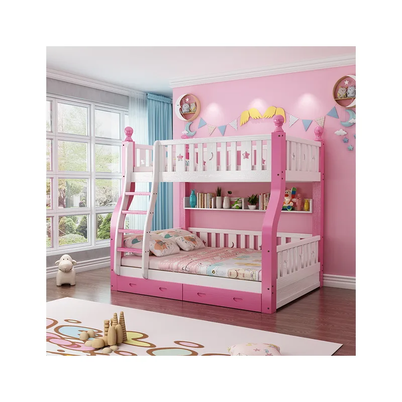 
Factory direct supply new design modern simplicity girl bunk bed 