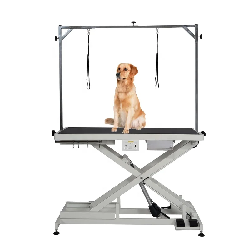 Dog grooming table contain USB port 15A Power Supply dog grooming table automatic lift waterproof  Multicolor dog grooming table
