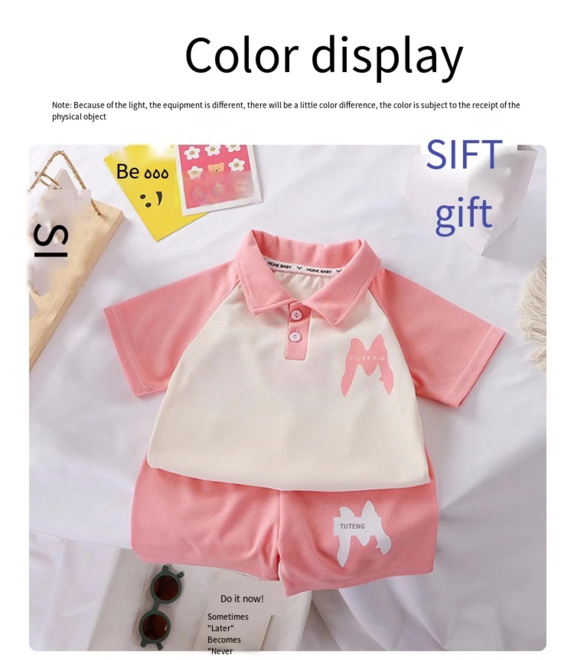 New Arrivals Wholesale Summer Kids  Clothing 2 Sets T-shirts and Shorts Casual Teen Boys and Girls Clothing 2PCS