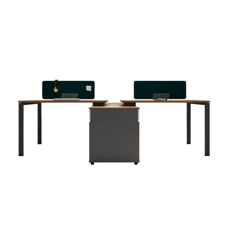 Modern design low partition 2 seater workstation/panel office table desk for 2 people/4 people