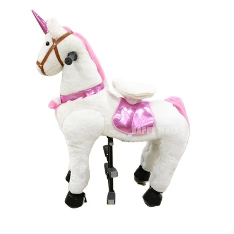 High quality unicorn ride on horse toy pony for girls birthday gift