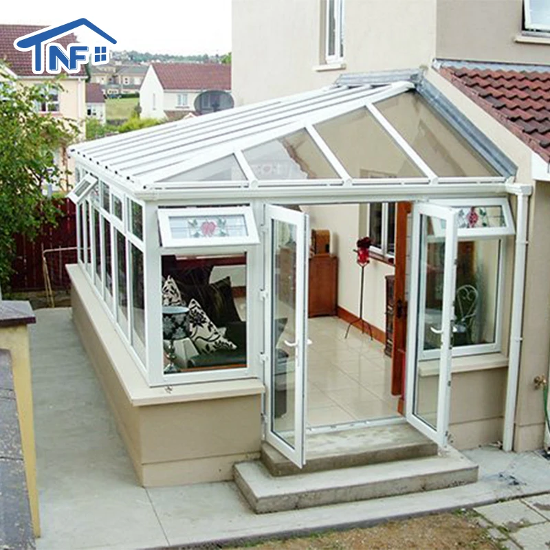 aluminum frame retractable tempered insulated glass greenhouse sunroom houses