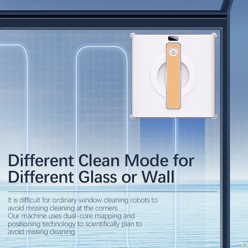 Intelligent Window Cleaning Robot Glass Cleaner Strong Suction Power Outdoor Glass Window Cleaning Robot