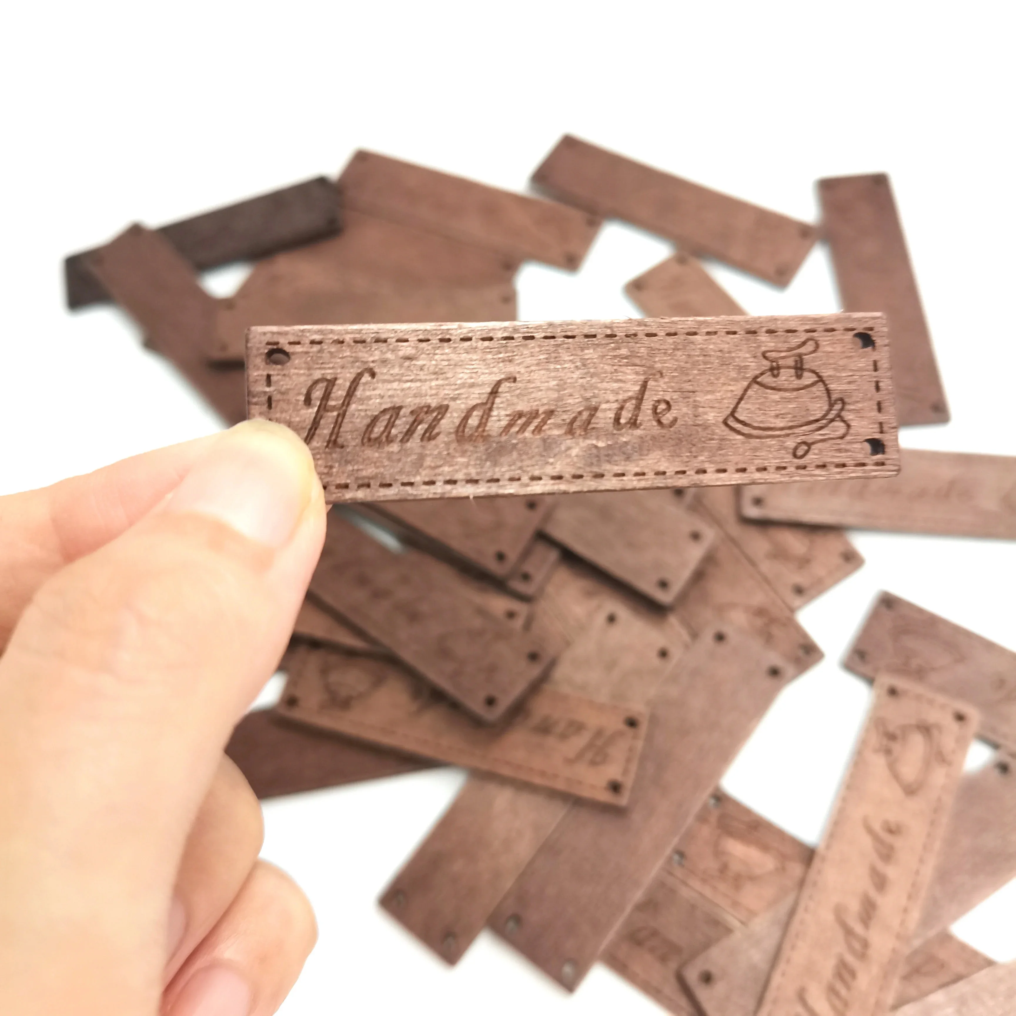 wood diy tag rectangle handmade carved brown wood slice diy project